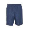 Givenchy Monogram 72 Jacquard Denim Bermuda Shorts In Blue