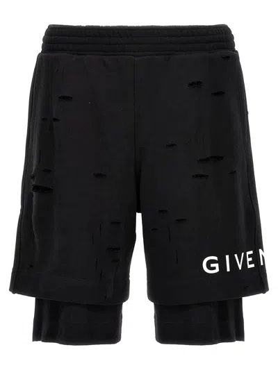 Givenchy Shorts In Faded Black