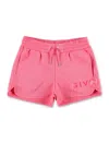 Givenchy Printed Cotton Sweat Shorts In Fuxia