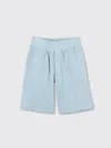 Givenchy Cotton Textured Logo Shorts In Blau