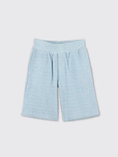 GIVENCHY SHORTS GIVENCHY KIDS COLOR BLUE,G76627009