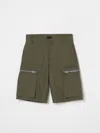 Givenchy Boy's Logo Embroidered Bermuda Shorts In Grün