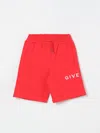 Givenchy Cotton Blend Sweat Shorts In Red