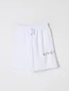 Givenchy White Sporty Bermuda Shorts With Logo In White