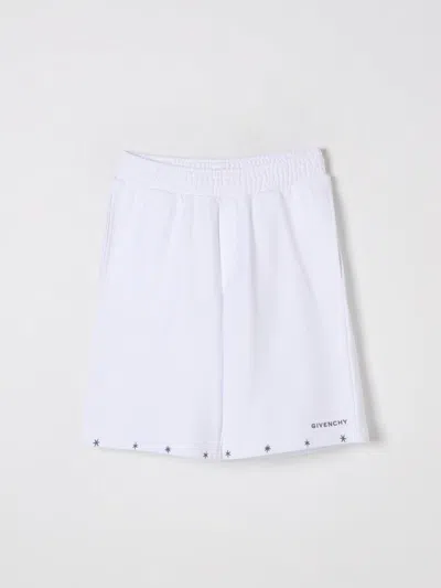 GIVENCHY SHORTS GIVENCHY KIDS COLOR WHITE,G53374001