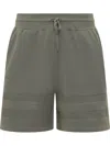 Givenchy Green Textured Shorts In Green