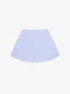 Givenchy Light Blue Embroidered Cotton Shorts In Baby Blue