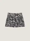 Givenchy Shorts In Silk With Animal Print In Multi