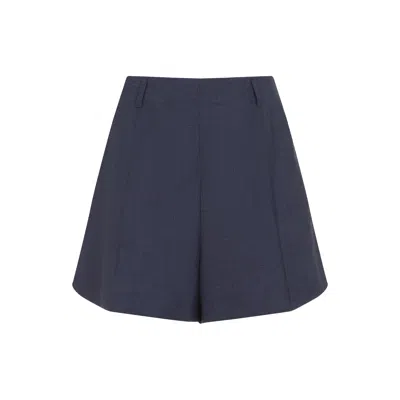 Givenchy Rotate Birgerchristensen  Navy Blue Bouclé Mini Skirt With Sequins