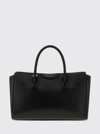 Givenchy Structured Leather Tote Bag In Black