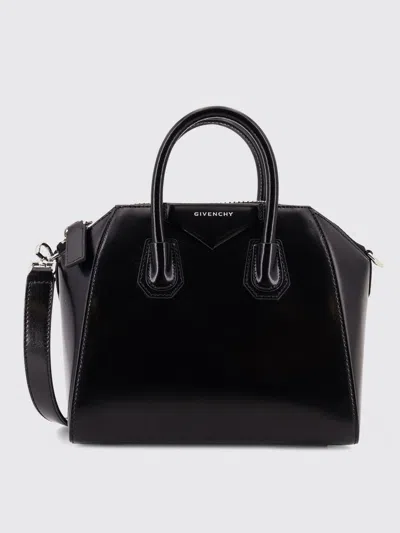 Givenchy Antigona Mini Top Handle Bag In Grained Leather In Black