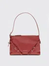 Givenchy Voyou Nano Shoulder Bag In Shiny Leather In Red