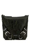 Givenchy Leather Crossbody Bag Adjustable Strap In Blackyellow