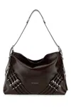 Givenchy Sac Voyou Medium En Cuir Vernis Avec Multi-boucles In Brown