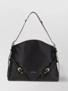 Givenchy Women Voyou Medium Leather Shoulder Bag In Black