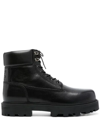 Givenchy Men's Storm Lace-up Boots In Black