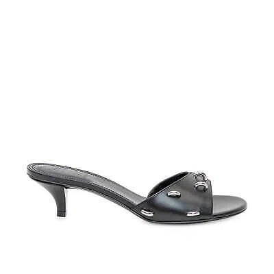 Pre-owned Givenchy Show Heel Mules In Black