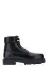 Givenchy Show Leather Ankle Boots In Black
