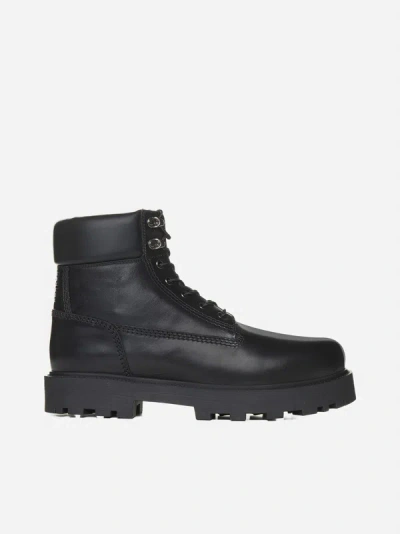 GIVENCHY SHOW LEATHER ANKLE BOOTS