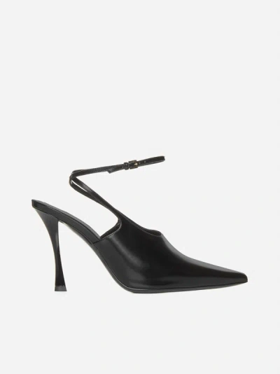 GIVENCHY SHOW PATENT LEATHER SLINGBACK PUMPS
