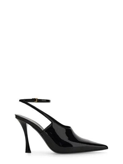 Givenchy Show Slingbacks In Patent Leather In Black