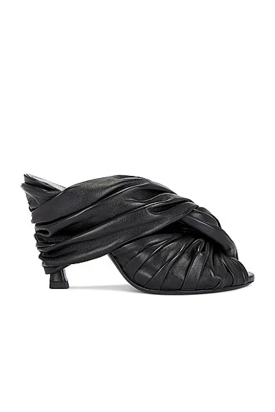 Givenchy Show Twist Leather Mule Pumps In Black