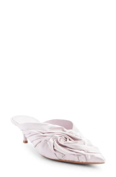 Givenchy Show Twist Pointed Toe Kitten Heel Mule In Soft Lilac