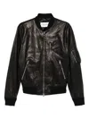 Givenchy Leather Bomber Jacket Puffer Jackets Black In Brown