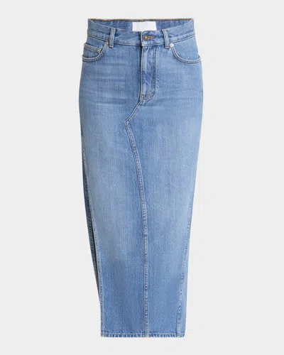 Givenchy Side-slit Denim Midi Skirt