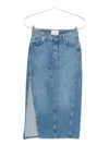 Givenchy Side-split Denim Mid-lenght Straight Skirt