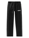 Givenchy Side-stripe Logo-patch Sweatpants In Black