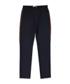 Givenchy Striped Side Panel Wool Trousers Men In Black