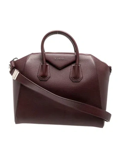 Pre-owned Givenchy Signature Briefcase In Purple