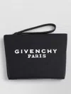 Givenchy Signature Clutch Bag Featuring Wrist Strap In Black