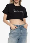 Givenchy Signature Logo Cropped T-shirt