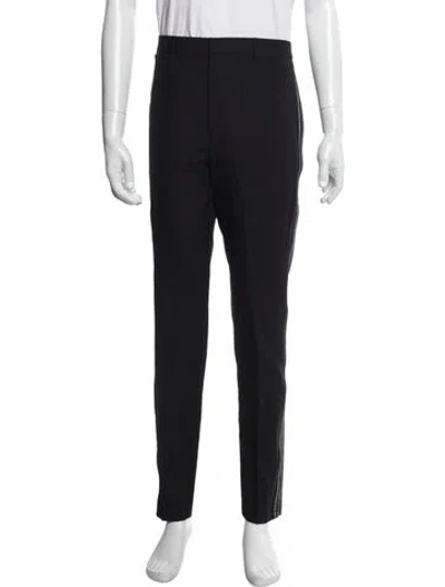 Pre-owned Givenchy Signature Logo Dress Pants In Black