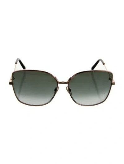 Pre-owned Givenchy Signature Logo Oversize Sunglasses In Black