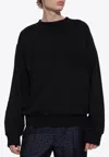 Givenchy Black Embossed Logo Sweatshirt In Black