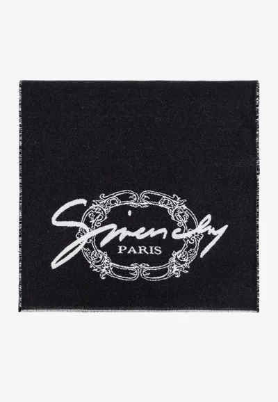 Givenchy Signature Logo Wool Scarf