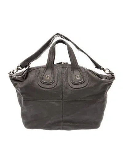 Pre-owned Givenchy Signature Top Handle Bag In Gray
