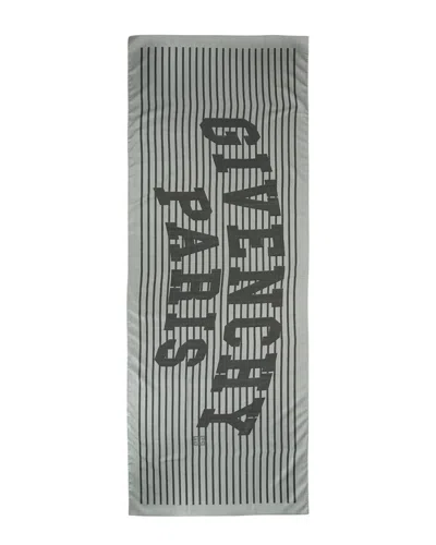 Givenchy Logo Silk Blend Scarf Scarf Multicolored Size - Silk, Wool In Black