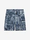 Givenchy Bermuda Shorts In Silk With Hubert Objects Print