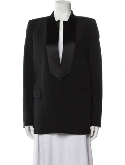 Pre-owned Givenchy Silk Blazer In Black