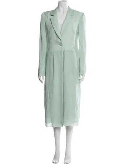 Pre-owned Givenchy Silk Blazer In Green