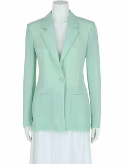 Pre-owned Givenchy Silk Blazer W/ Tags In Green