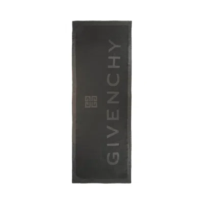 Pre-owned Givenchy Silk Blend 4g Scarf 'quartz Grey' | Women's Size Onesize