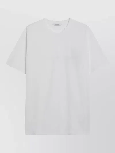 Givenchy White Cotton And Silk T-shirt With Jacquard Logo In Multi