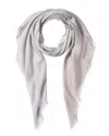 Givenchy Silk-blend Scarf In Gray