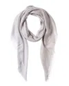 Givenchy Silk-blend Scarf In Gray