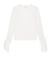 Givenchy Silk Bow-cuff Blouse